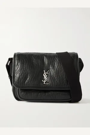 Saint Laurent Niki Small Logo-Appliqu??d Textured-Leather Messenger Bag - Men
