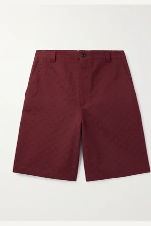 Gucci Straight-Leg Logo-Jacquard Cotton-Blend Canvas Shorts - Men - - IT 46