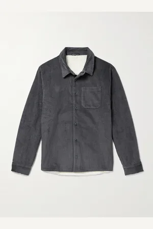 James Perse Fleece-Lined Cotton and Wool-Blend Corduroy Jacket - Men - - 1
