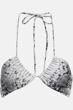 Norma Kamali Jason printed bandeau bikini top