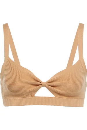 LIVE THE PROCESS Cinch ribbed-knit bralette