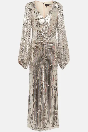 ROTATE Sirin sequined wide-leg jumpsuit