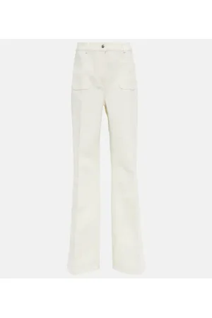 Loro Piana Danbeth straight cotton and linen pants