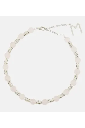 MAGDA BUTRYM Embellished necklace with rose quartz