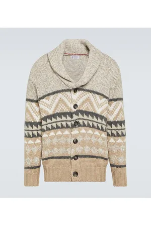 Brunello Cucinelli Cashmere jacquard cardigan