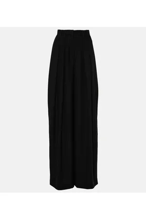 Monot MÃ´not Pleated crÃªpe wide-leg pants