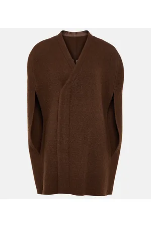 Rick Owens Wool zipped cape