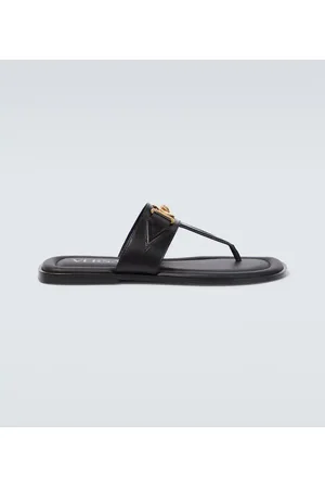 VERSACE Medusa leather thong sandals