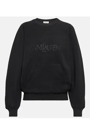 Saint Laurent Logo cotton sweatshirt