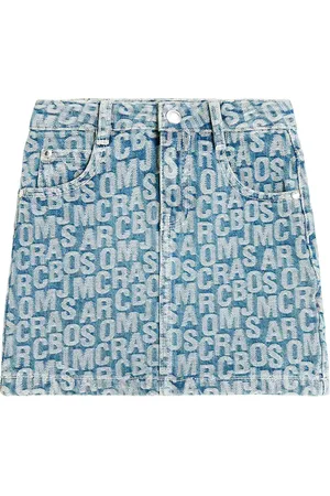 Marc Jacobs Logo jacquard denim skirt