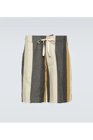 J.W.Anderson Striped cotton shorts