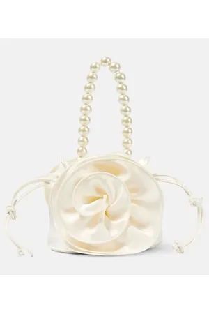 MAGDA BUTRYM Gathered silk-satin shoulder bag