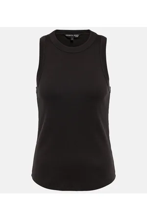 VERONICA BEARD Jordyn cotton-blend jersey tank top