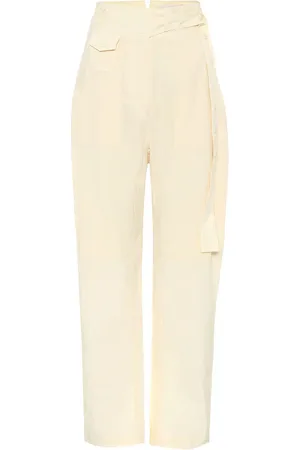 Low Classic High-rise straight cotton pants