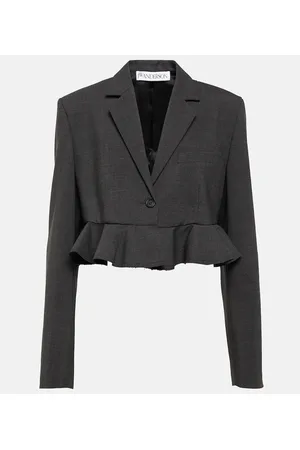 J.W.Anderson Cropped wool-blend blazer
