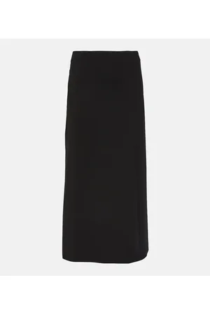 The Row Flores asymmetric scuba maxi skirt