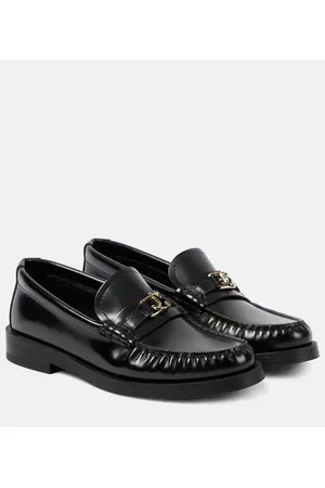 Jimmy Choo Addie logo leather loafers
