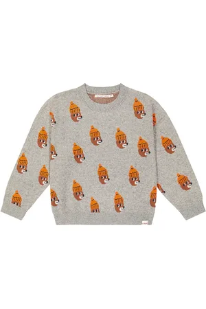 Tiny Cottons Bears cotton and wool sweater