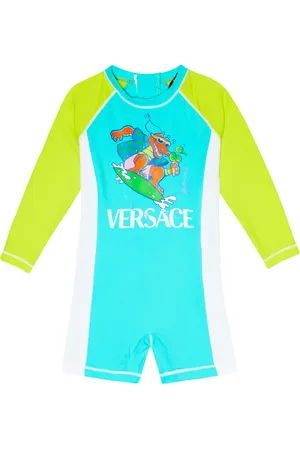 VERSACE Baby printed rashguard swimsuit