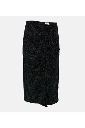 Marant Etoile Alyssa embellished velvet midi skirt