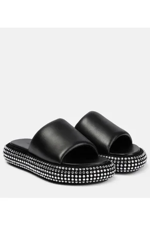 J.W.Anderson Embellished leather platform sandals