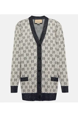 Gucci GG metallic jacquard-knit cardigan
