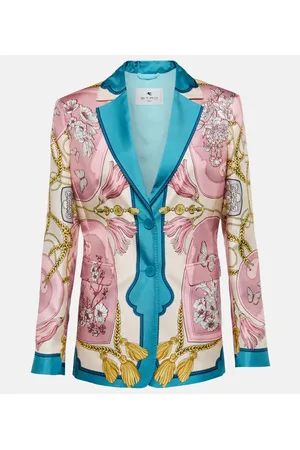 Etro Printed silk blazer