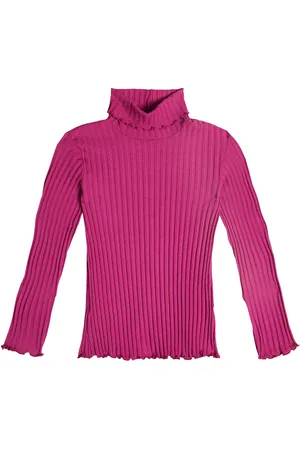 Il gufo Ribbed-knit cotton-blend top
