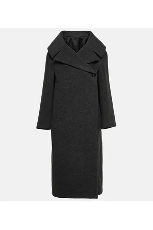 Totême Oversized wool-blend felt wrap coat