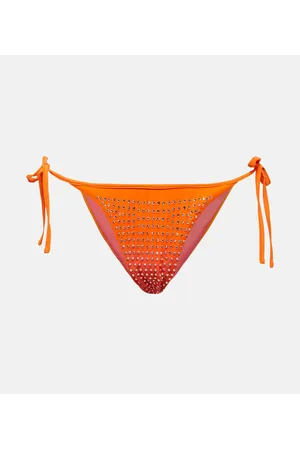 Self-Portrait Embellished bikini bottoms