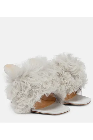 MAGDA BUTRYM Shearling PVC mules