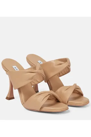 Aquazzura Twist 95 leather sandals
