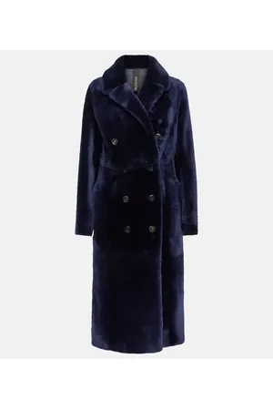 Blancha Double-breasted shearling coat