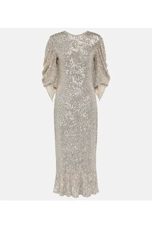 Roberta Einer Drama sequined midi dress