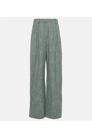 CO High-rise wool-blend wide-leg pants