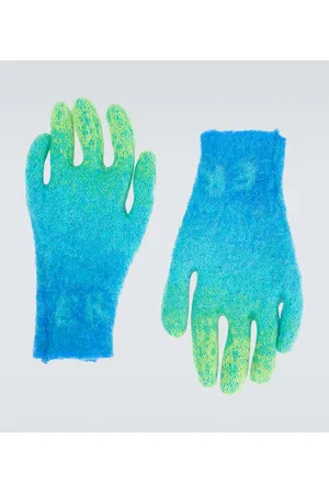 ERL Gradient knitted mohair-blend gloves