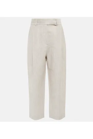 Totême Straight wool and linen pants