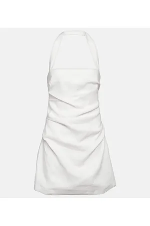 SIR Noemi halterneck linen minidress