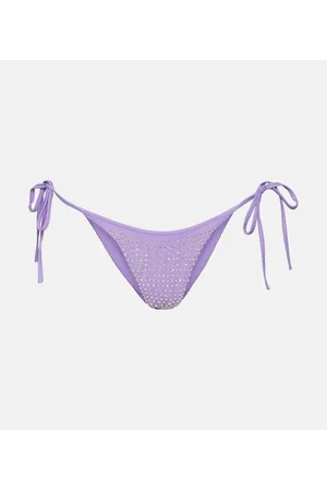 Self-Portrait Embellished bikini bottoms