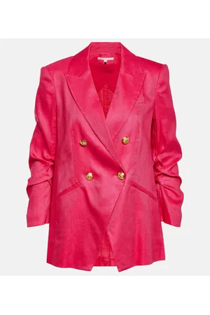 VERONICA BEARD Hirsch linen-blend Dickey blazer