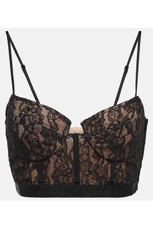 Simkhai Shirley lace bustier crop top