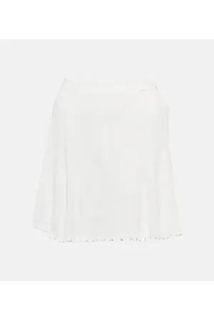 LIVE THE PROCESS Malia ribbed-knit tennis miniskirt
