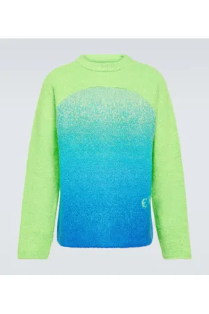 ERL Rainbow knitted mohair-blend sweater