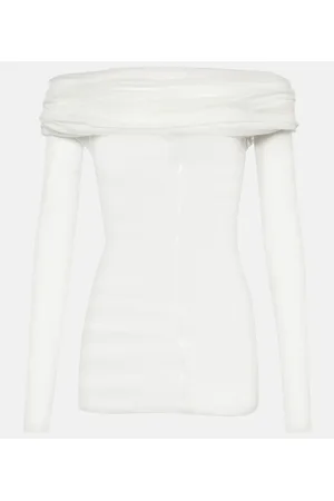 CHRISTOPHER ESBER Draped silk top