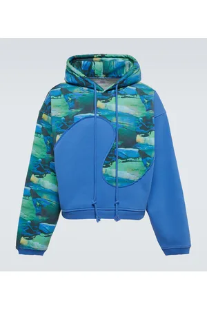 ERL Printed cotton-blend hoodie