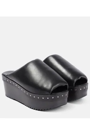 Rick Owens Padded leather platform sandals