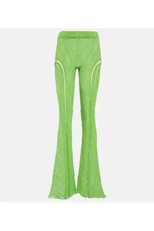 Roberta Einer Disco high-rise flared cotton pants