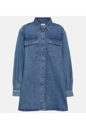 Frame Cotton denim shirt dress