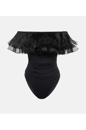Giambattista Valli Ruffle-trimmed swimsuit