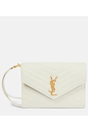 Saint Laurent Cassandre Small matelassÃ© leather clutch